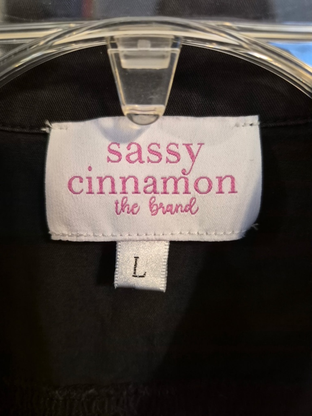 Sassy Cinnamon Cotton Puff Sleeve Button-Front Babydoll Dress - Picture 10 of 11